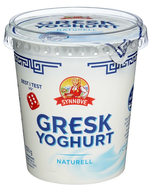 Bilde: © Synnøve / Kolonial.no Synnøve Gresk Yoghurt 2% Fett, 350 g