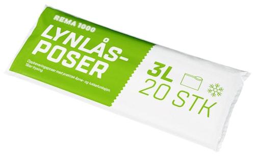 Bilde: © REMA 1000 / Oda REMA 1000 Lynlåspose 3 l