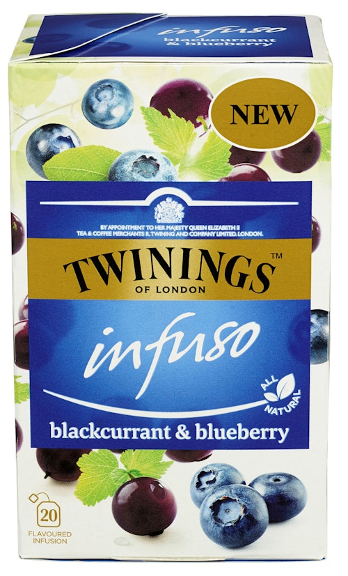 Bilde: © Twinings / Oda Twinings Blackcurrant & Blueberry Infuso, 20 stk