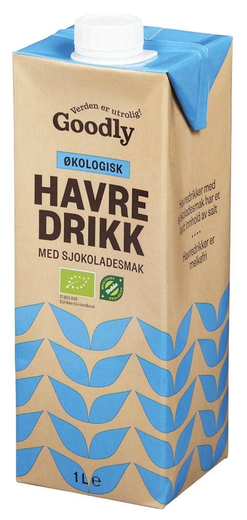 Bilde: © Goodly / Oda Goodly Havredrikk m/sjokoladesmak