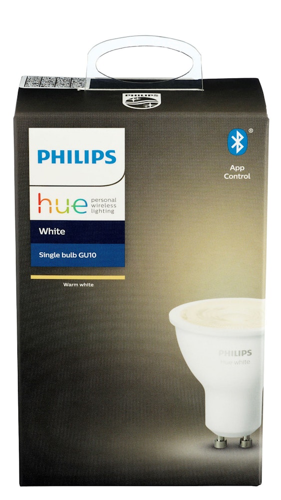 Philips Hue White GU10 5.5w, Varmhvit Lys, Smart Spotpære