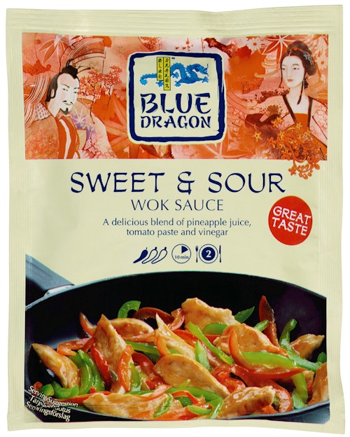 Bilde: © Blue Dragon / Kolonial.no Blue Dragon Sweet & Sour Woksaus, 120 g