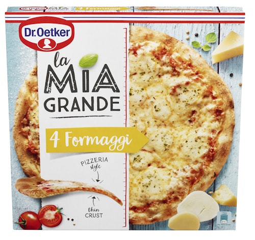 Bilde: © La Mia Grande / Kolonial.no La Mia Grande La Mia Grande 4 Formaggi 400 g