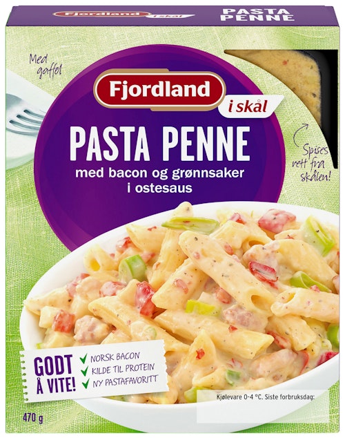 Bilde: © Fjordland / Kolonial.no Fjordland Pasta Penne 470 g