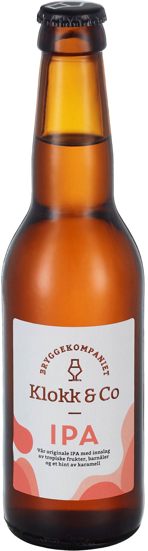 Bilde: © Klokk & Co / Kolonial.no Klokk & Co IPA 4,5%, 0,33 l