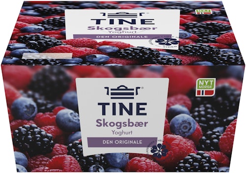 Bilde: © Tine / Oda Tine Yoghurt Skogsbær 4x150g, 600 g