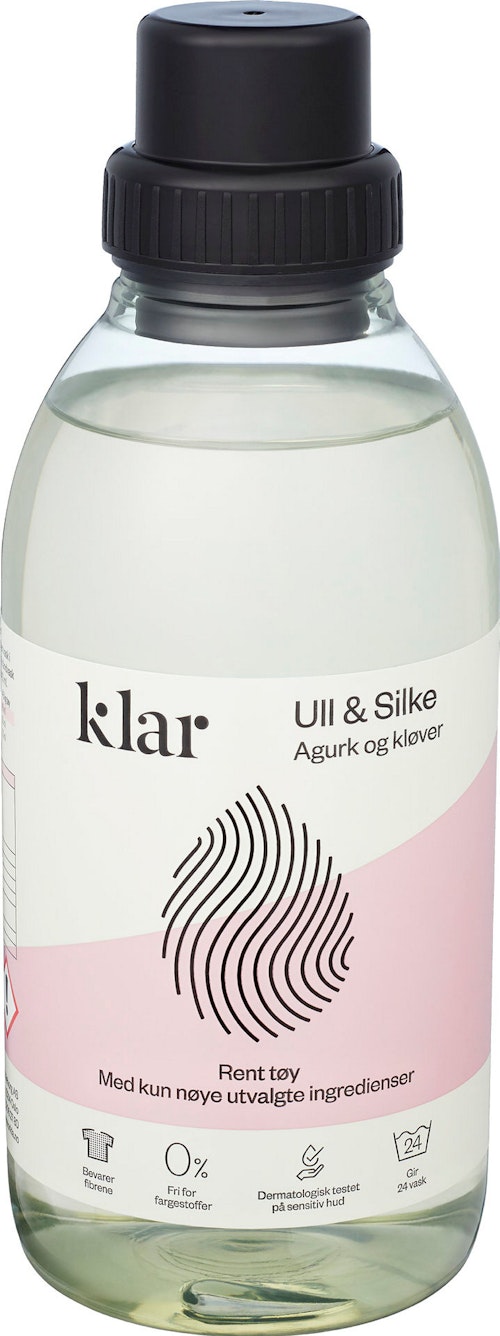 Bilde: © Klar / Oda Klar Tøyvask Ull & Silke Flytende, 600 ml