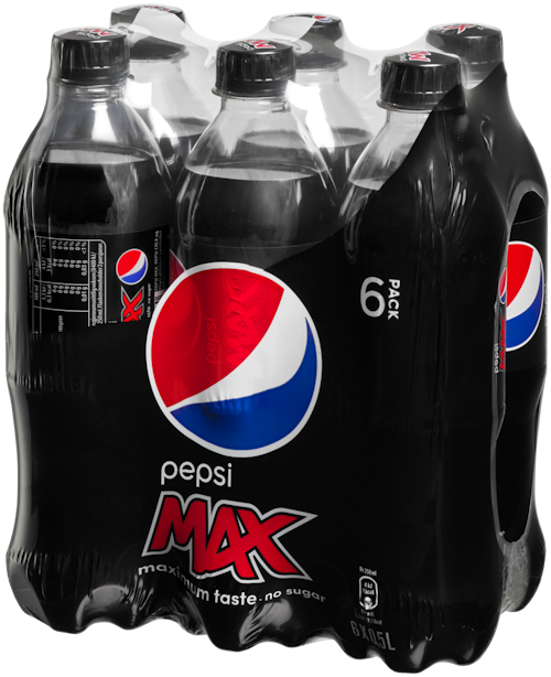 Bilde: © PepsiCo / Kolonial.no PepsiCo Pepsi Max 6 x 0,5l, 3 l