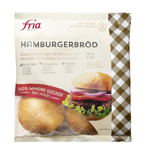 Bilde: © Fria / Oda Fria Hamburgerbrød Glutenfri