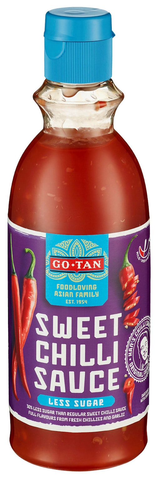 Bilde: © Go Tan / Kolonial.no Go Tan Chilisaus Mindre Sukker 475 ml