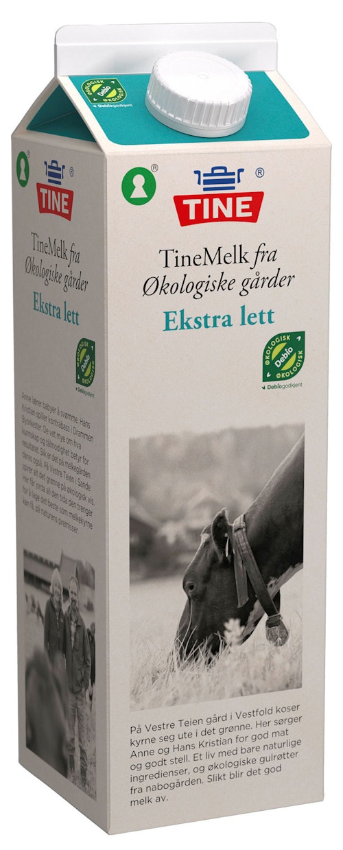 Bilde: © Tine / Kolonial.no Tine TineMelk Ekstra Lett 0,7%, Økologisk, 1 l