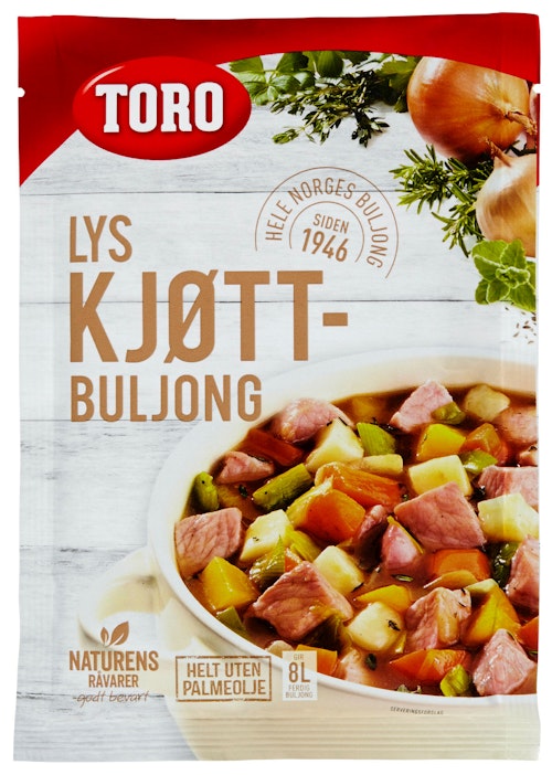 Bilde: © Toro / Oda Toro Buljongpulver Lys Gir 7,5 l ferdig buljong