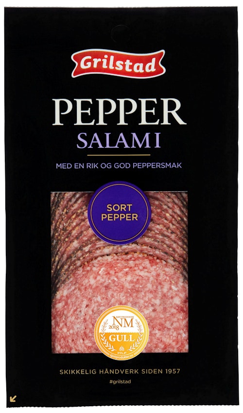 Bilde: © Grilstad / Kolonial.no Grilstad Peppersalami 100 g
