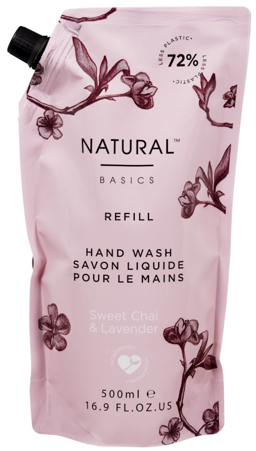 Natural Basics Refill Hand Wash Sweet Chai & Lavender 500ml