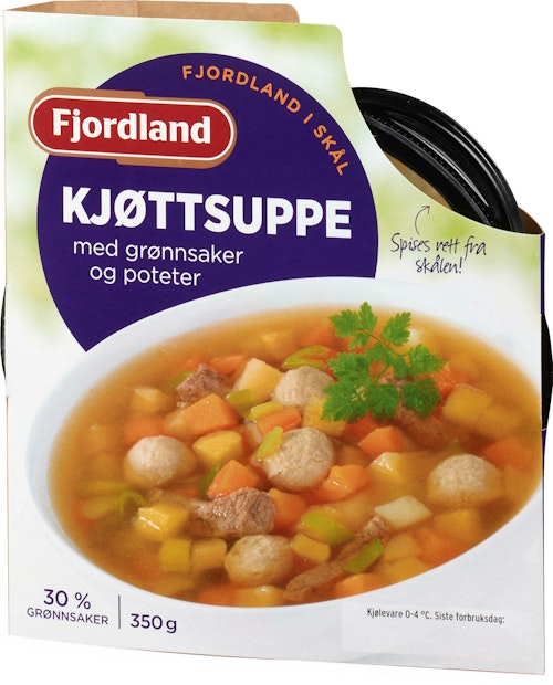 Bilde: © Fjordland / Oda Fjordland Kjøttsuppe 350 g