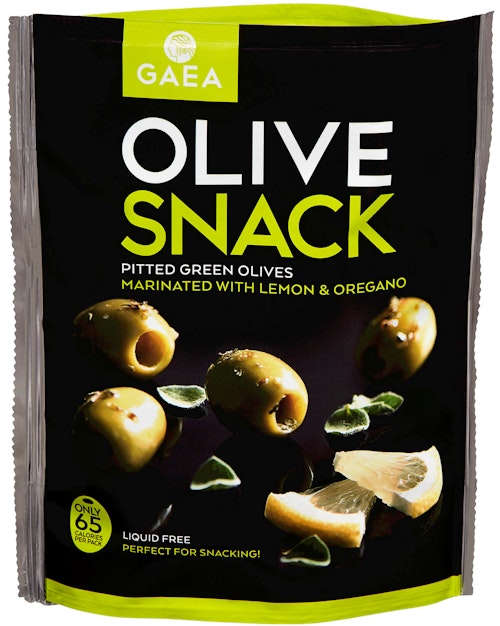 Bilde: © Gaea / Kolonial.no Gaea Grønne Snackoliven 65 g