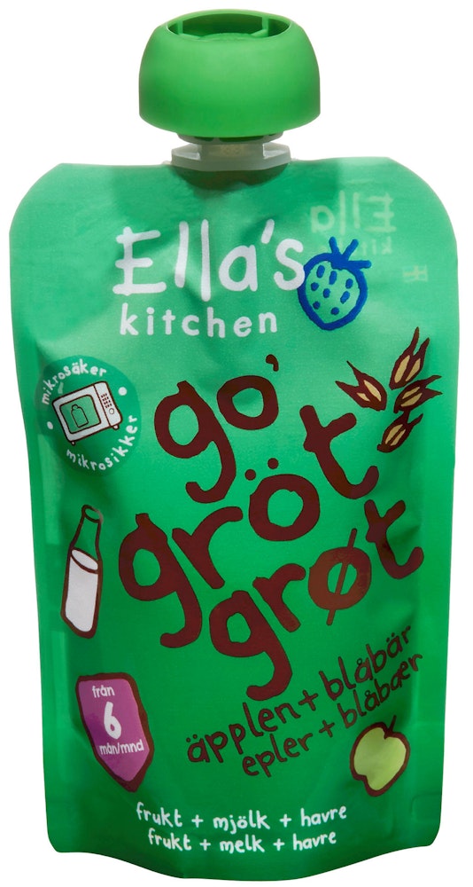 Ella's Kitchen Go'grøt Epler & Blåbær