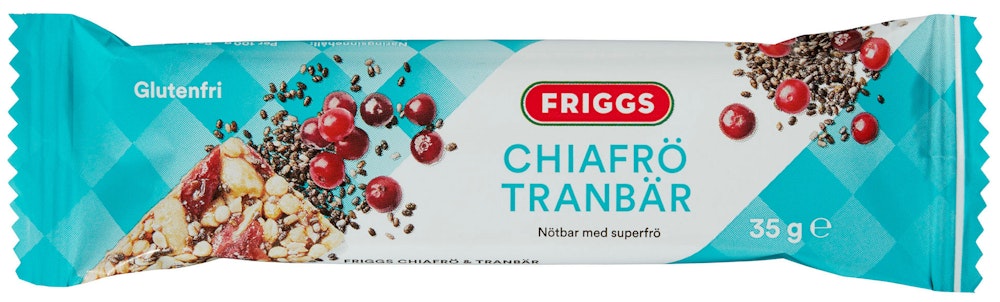Friggs Bar Chiafrø & Tranebær Glutenfri