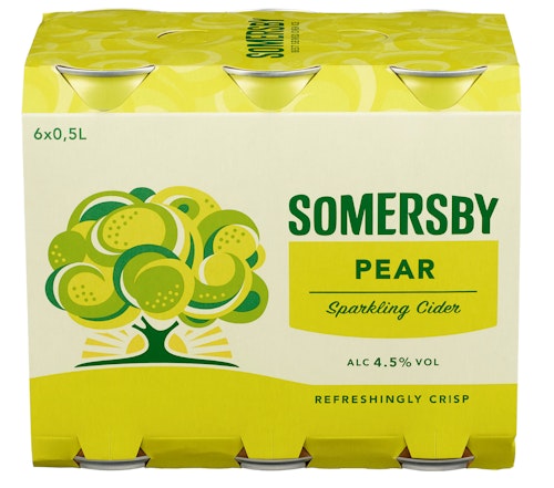 Bilde: © Somersby / Kolonial.no Somersby Somersby Pear 6 x 0,5l, 3 l