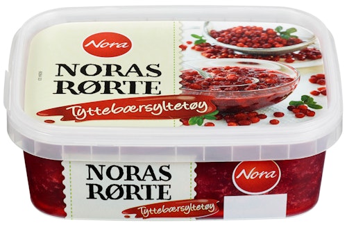 Bilde: © Nora / Oda Nora Tyttebærsyltetøy Rørte, frosset