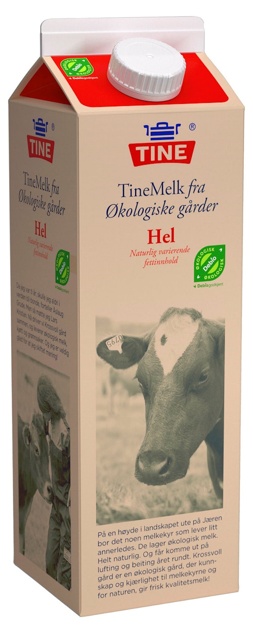 Bilde: © Tine / Kolonial.no Tine Tine Helmelk Økologisk, 1 l