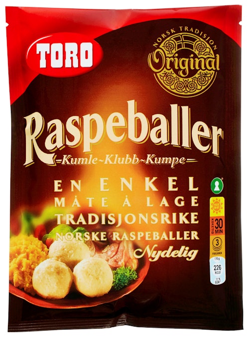 Bilde: © Toro / Oda Toro Raspeballer 206 g
