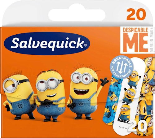 Bilde: © Salvequick / Oda Salvequick Minions Plaster 20 stk
