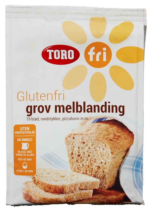 Bilde: © Toro / Kolonial.no Toro Glutenfri Melblanding Grov, 406 g