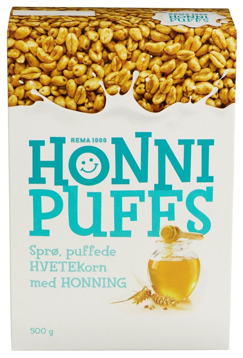 Bilde: © REMA 1000 / Kolonial.no REMA 1000 Honni Puffs 500 g