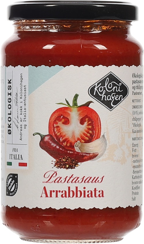 Bilde: © Kolonihagen / Oda Kolonihagen Pastasaus Arrabbiata økologisk, 350 g