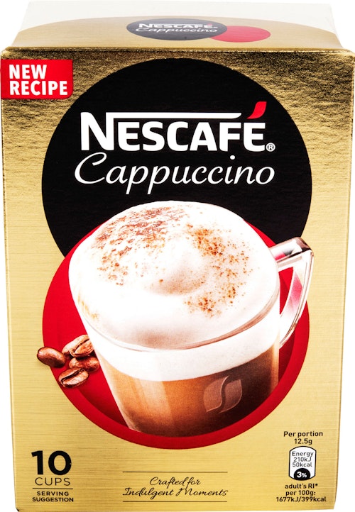 Bilde: © Nescafé / Kolonial.no Nescafé Nescafé Cappuccino 10 stk, 125 g