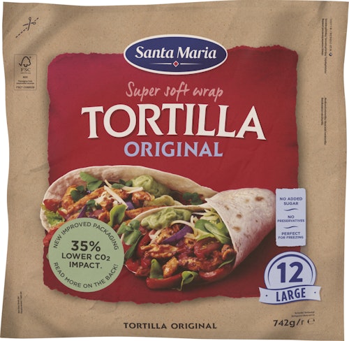 Bilde: © Santa Maria / Oda Santa Maria Tortilla Original Large 12stk