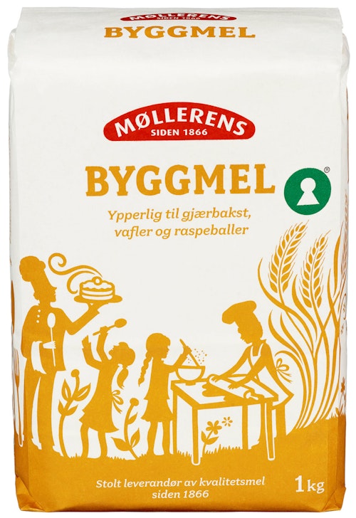 Bilde: © Møllerens / Kolonial.no Møllerens Byggmel Siktet 1 kg