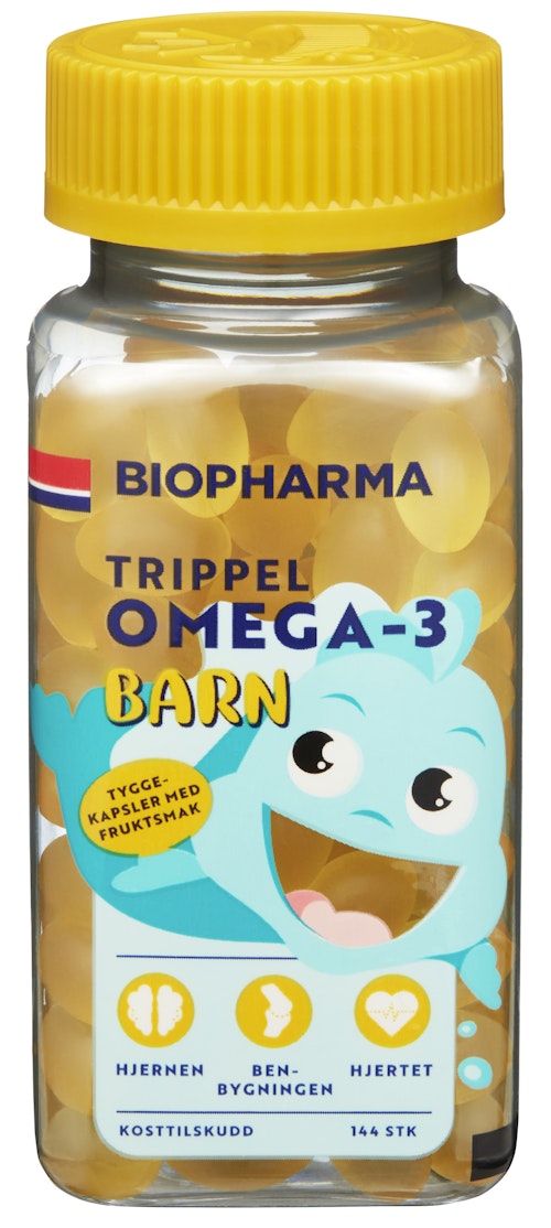 Bilde: © Biopharma / Oda Biopharma Trippel Omega-3 Barn