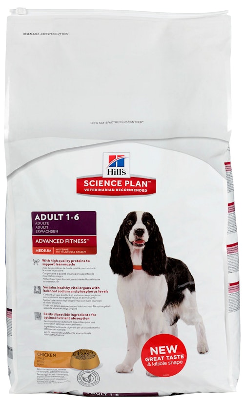 Bilde: © Hills / Kolonial.no Hills Science Plan Canine Adult Advanced Fitness Medium with Chicken 12 kg