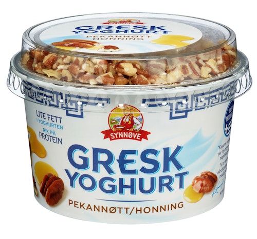 Bilde: © Synnøve / Kolonial.no Synnøve Gresk Yoghurt Pekan & Honning 160 g