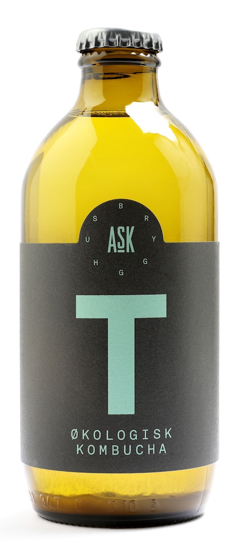 Bilde: © Ask Bryggerhus / Kolonial.no Ask Bryggerhus Grønn T Kombucha Økologisk, 0,33 l