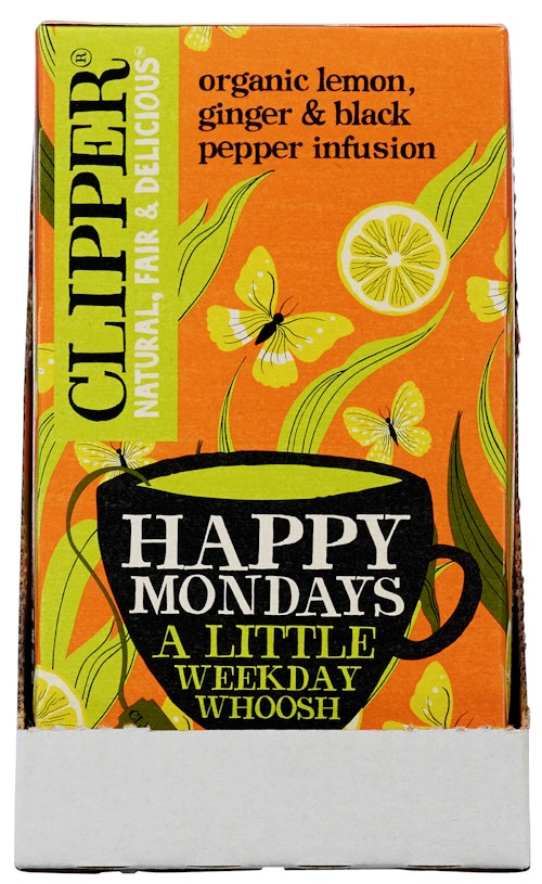 Bilde: © Clipper / Kolonial.no Clipper Te Happy Mondays Økologisk, 20 stk