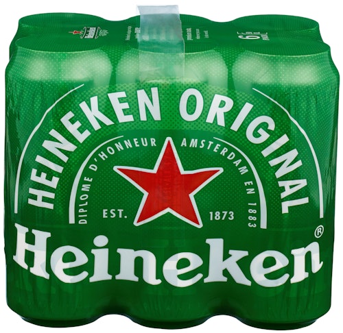 Bilde: © Heineken / Oda Heineken Heineken Boks 0,5l x 6 stk