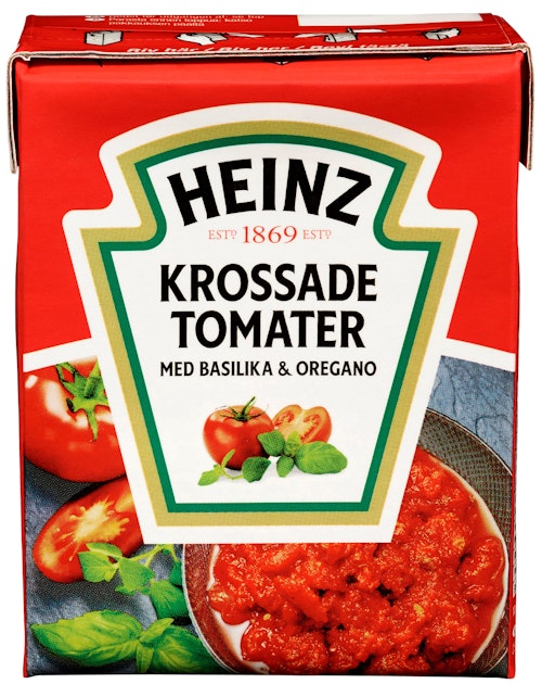 Bilde: © Heinz / Kolonial.no Heinz Hakkede Tomater Urter 390 g