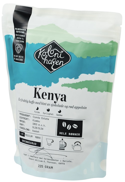 Bilde: © Kolonihagen / Oda Kolonihagen Kaffe fra Kenya Hele bønner