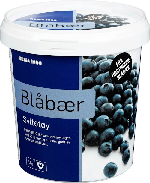Bilde: © REMA 1000 / Oda REMA 1000 Blåbærsyltetøy 1 kg
