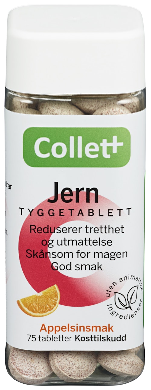 Bilde: © Collett / Oda Collett Jern Tyggetablett 75 tabletter