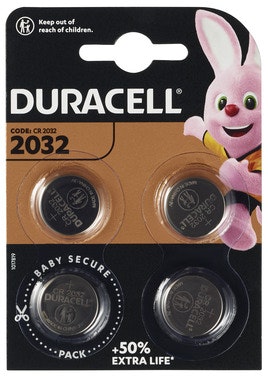 Duracell Batteri 2032 3V Lithium 4 stk