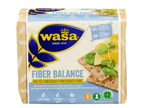 Bilde: © Wasa / Kolonial.no Wasa Fiber Balance 230 g
