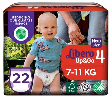 Bilde: © Libero / Oda Libero Libero Up&Go Str.4 7-11 kg, 22 stk