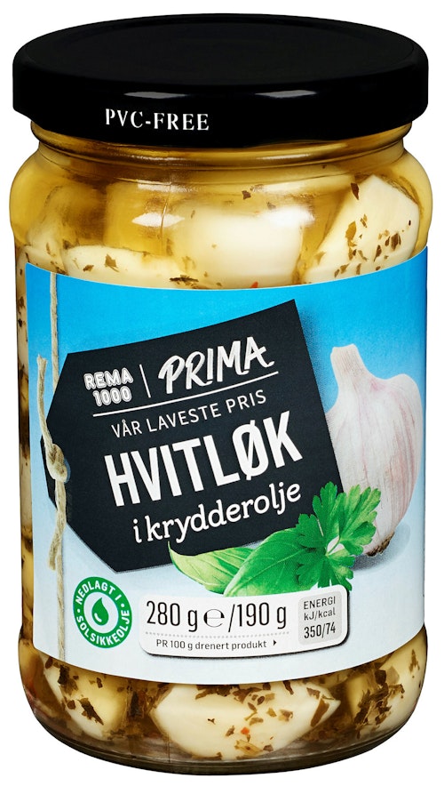Bilde: © REMA 1000 / Oda REMA 1000 Hvitløk i Urter 280 g
