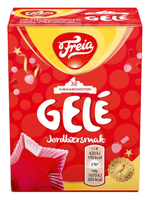 Bilde: © Freia / Kolonial.no Freia Jordbærgele 125 g