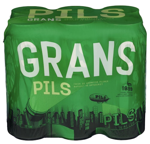 Bilde: © Grans Bryggeri / Oda Grans Bryggeri Grans Pilsner 6 x 0,5l