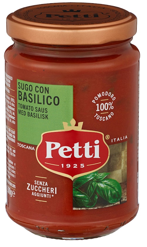 Bilde: © Petti / Kolonial.no Petti Pastasaus med Basilikum 300 g